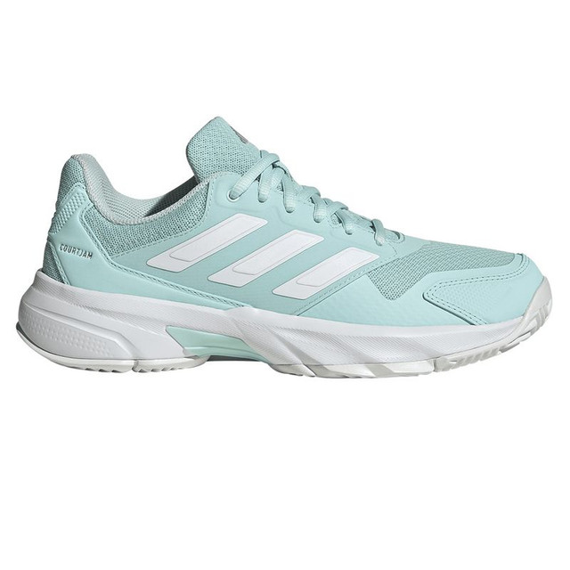 adidas Courtjam Control 3 Womens Tennis Shoe - Halo Mint/White/Silver