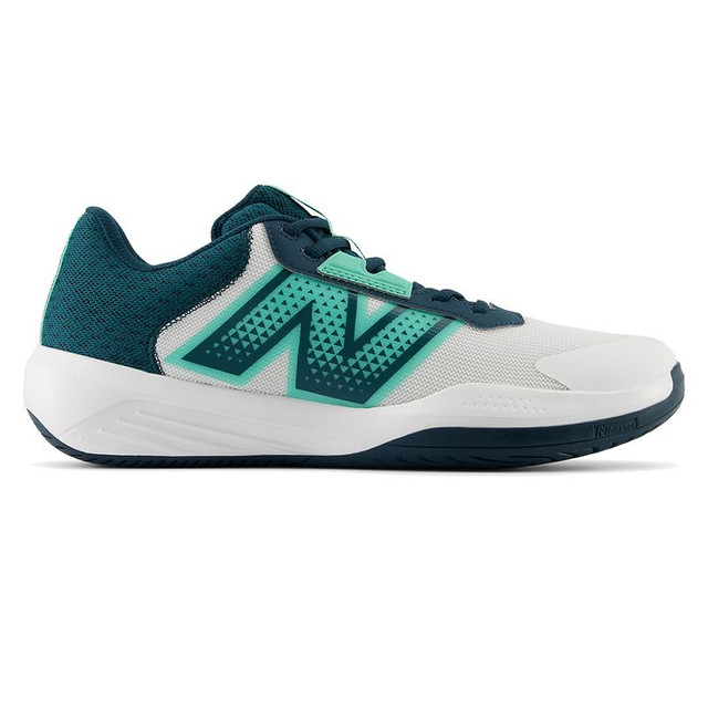 New Balance 696v6 (D) Mens Tennis Shoe - White/Medusa Green