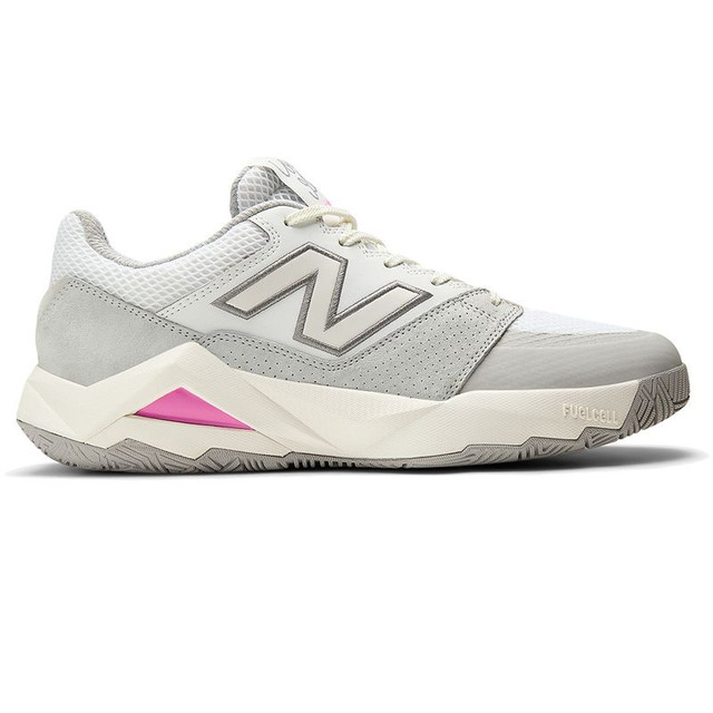 New Balance Coco Delray (2E) Mens Tennis Shoe - White/Pink Heat