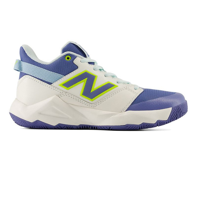 New Balance Junior Coco CG2 Tennis Shoe - Sea Salt/Glint Blue