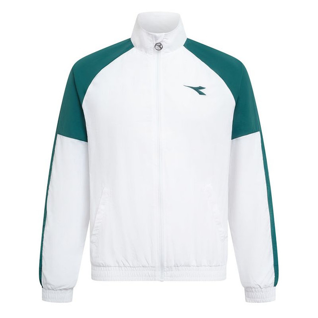 Diadora Match Track Jacket - Optical White/Shaded Spruce