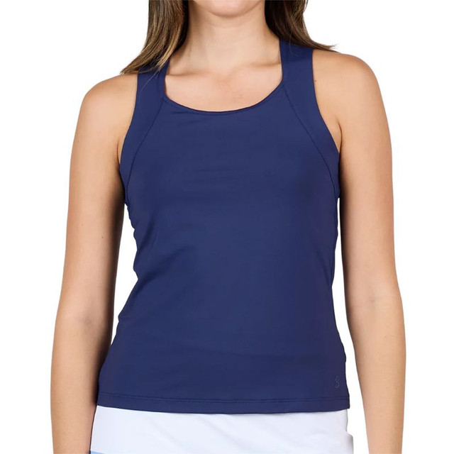 Sofibella Classic Currents Racerback Tank Top - Navy