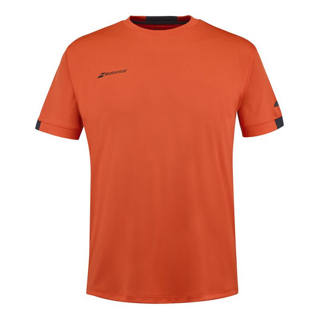 Babolat Play Crew Neck Boys Shirt - Fiesta Red