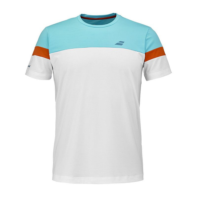 Babolat Crew Neck Tee Shirt - White/White