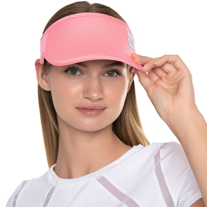 Lucky in Love Logo Stretch Visor - Flamingo