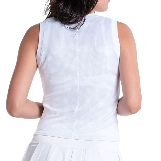 Lucky in Love Weave It To Me Stripe Tank Top - White