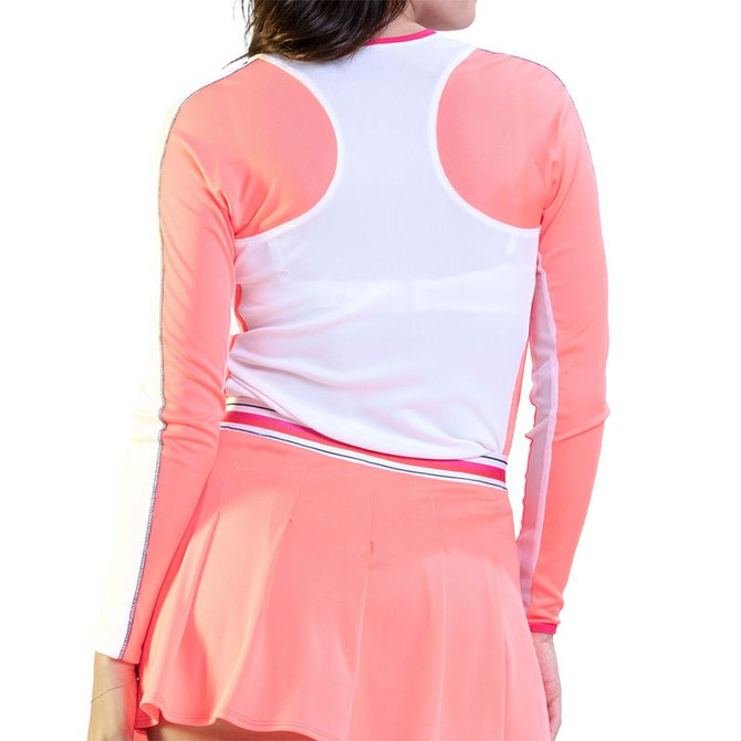 Lucky in Love Glow Set Topspin Long Sleeve Top - White
