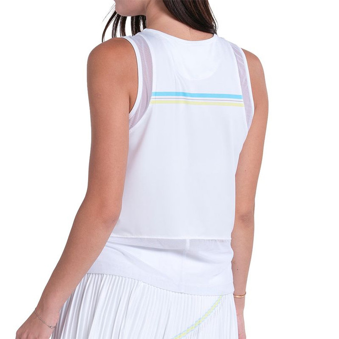 Lucky in Love Lavish Lane Victory Tank Top - White