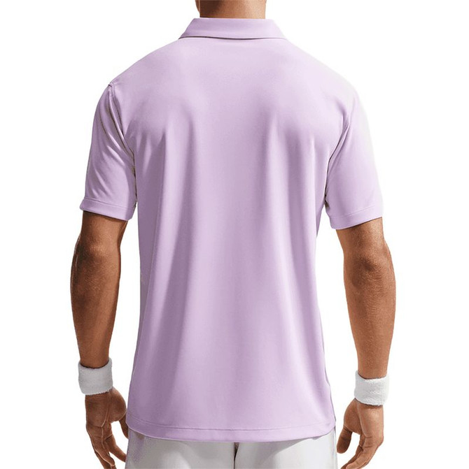 Nike Court Dri Fit Solid Polo Shirt - Violet Mist/Black