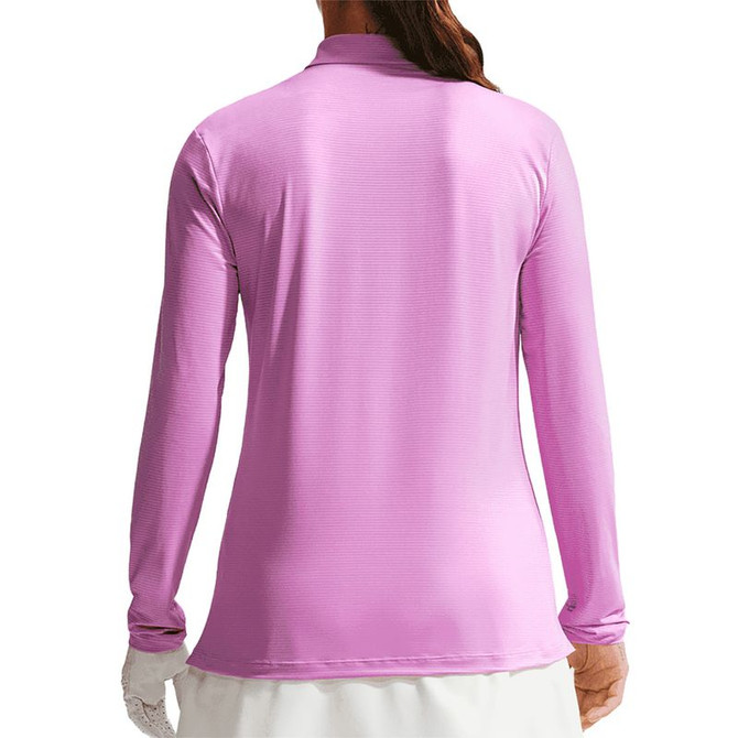 Nike Victory 1/2 Zip Long Sleeve Top - Light Magenta/White