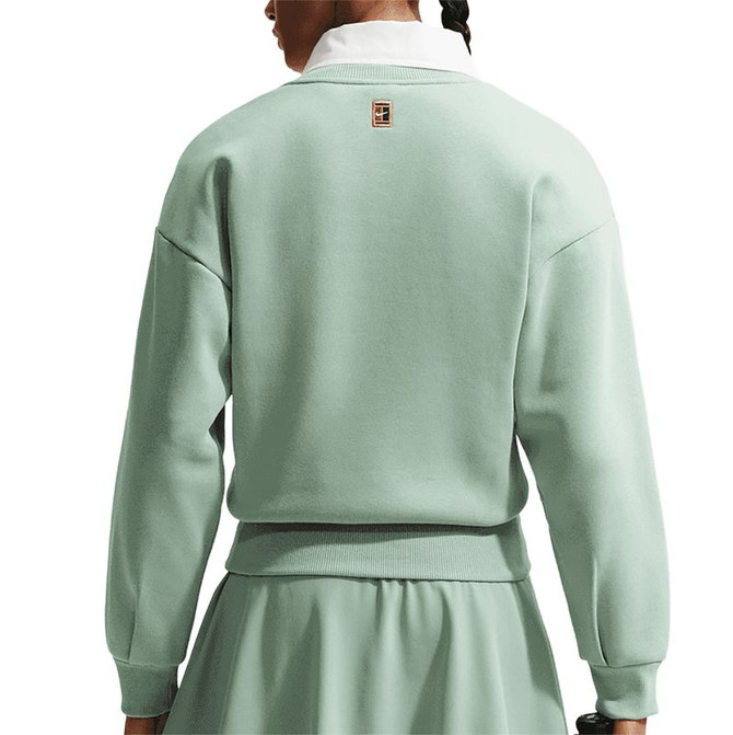 Nike Court Collection Fleece Crew - Steam Green/Barely Green