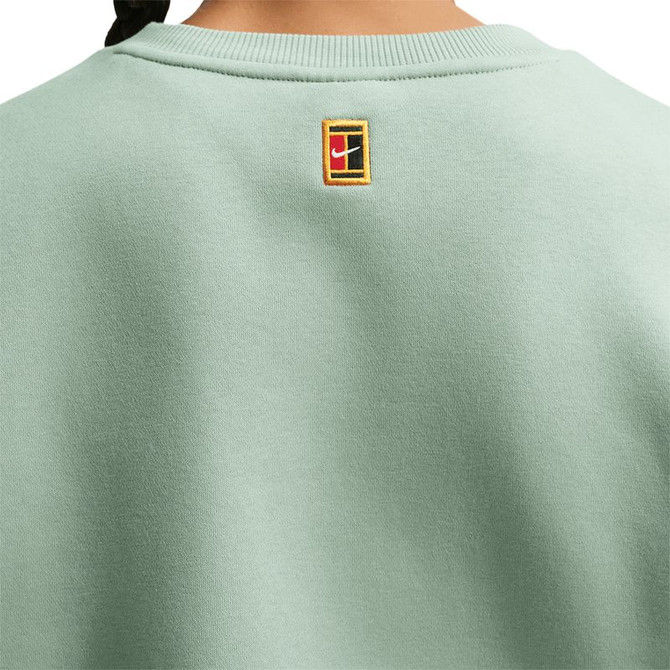 Nike Court Collection Fleece Crew - Steam Green/Barely Green