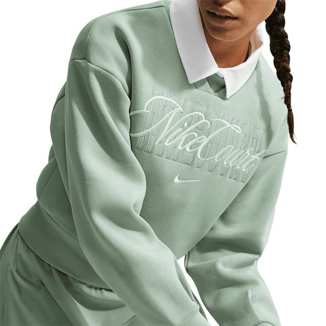 Nike Court Collection Fleece Crew - Steam Green/Barely Green