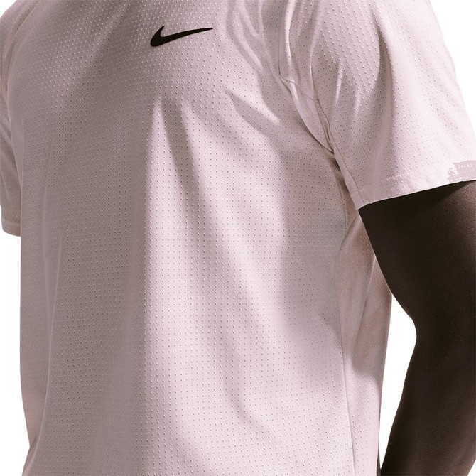 Nike Court Dri Fit Advantage Slam Crew - Pearl Pink/Salt Red/Black