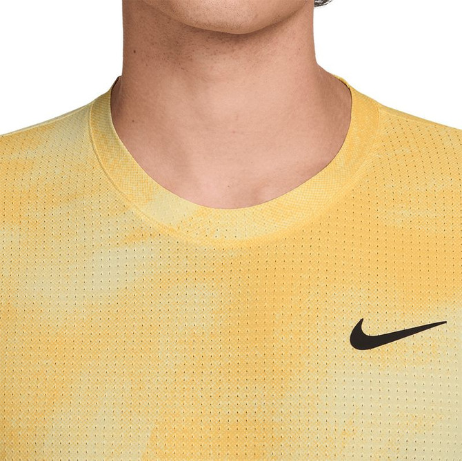 Nike Court Dri Fit Advantage Slam Crew - Alabaster/Topaz Gold/Black