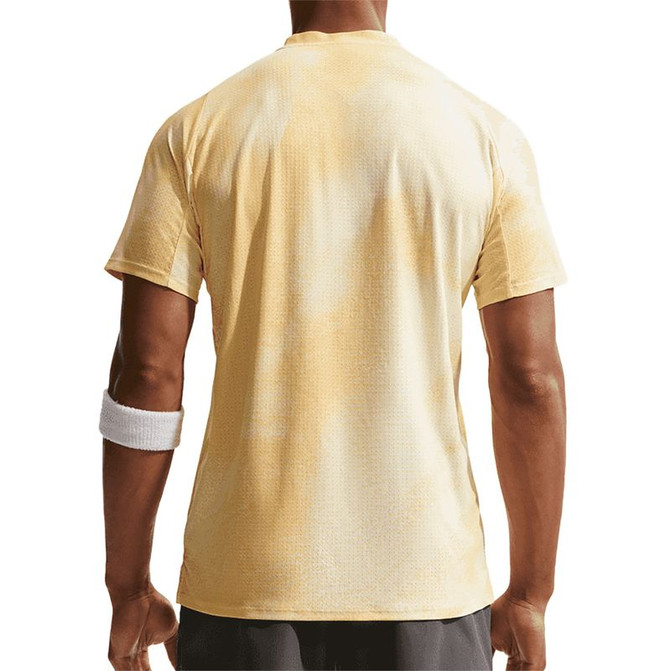 Nike Court Dri Fit Advantage Slam Crew - Alabaster/Topaz Gold/Black