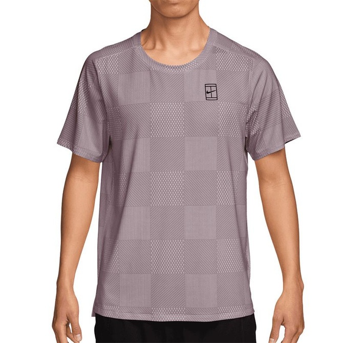 Nike Court Printed Advantage Crew - Light Violet Ore/Black