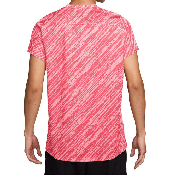Nike Court Dri Fit Printed Victory Crew - Pink Foam/Black