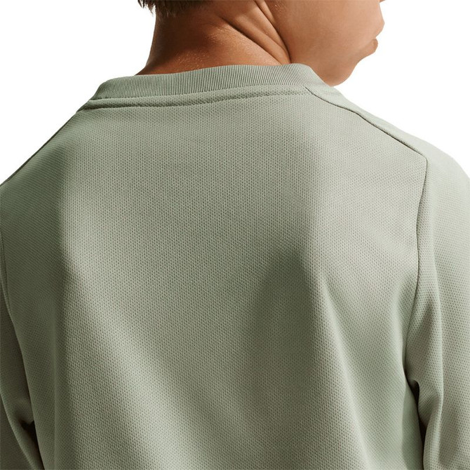 Nike Boys Dri Fit Printed Tee Shirt - Spruce Fog/White