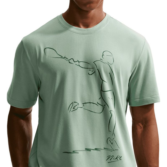 Nike Court Paris Tee Shirt - Steam Green