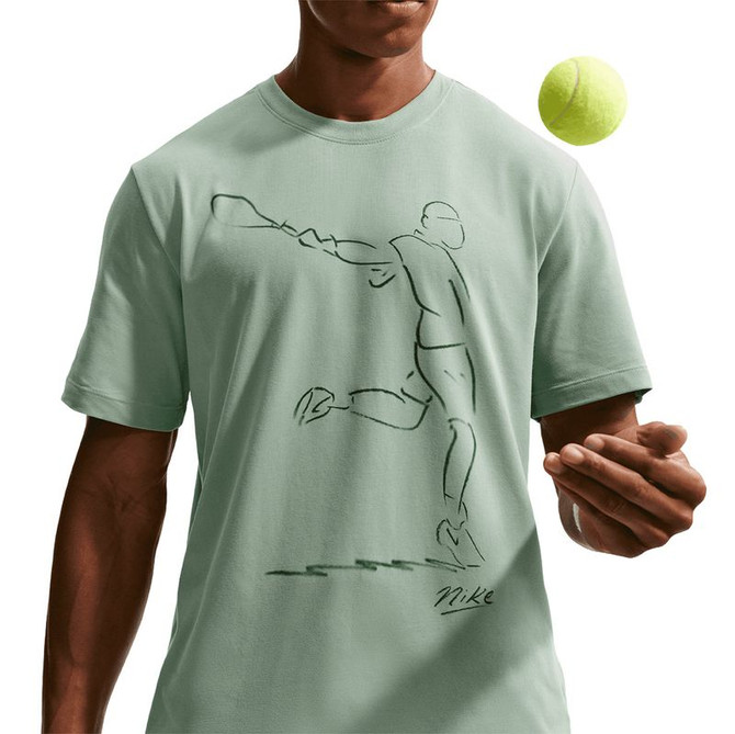 Nike Court Paris Tee Shirt - Steam Green