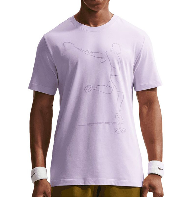 Nike Court Paris Tee Shirt - Violet Mist