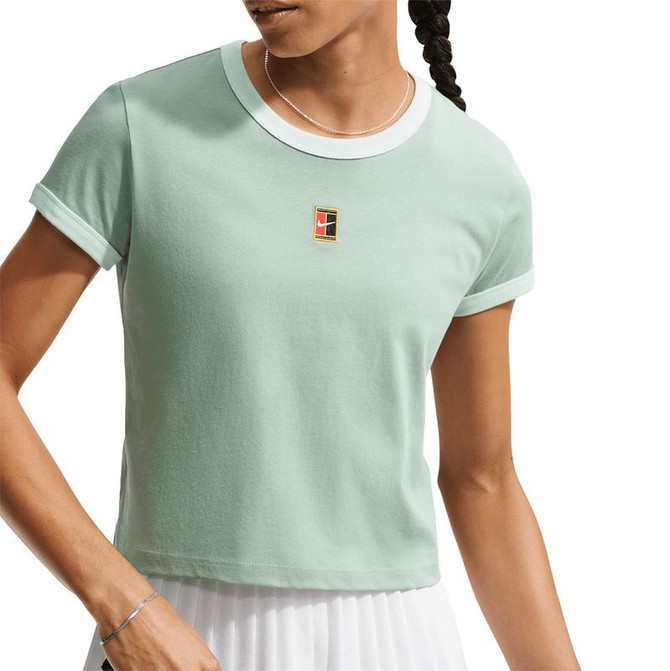 Nike Court Collection Tee Shirt - Steam Green/Barely Green