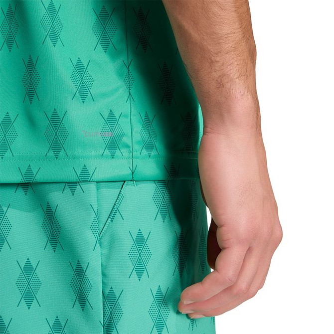 adidas Club Graphic Crew - Semi Court Green/Collegiate Green