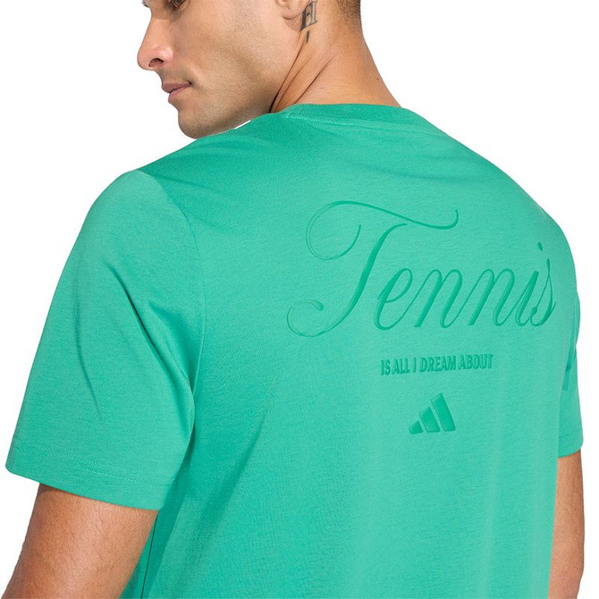 adidas Tennis Graphic Tee - Court Green