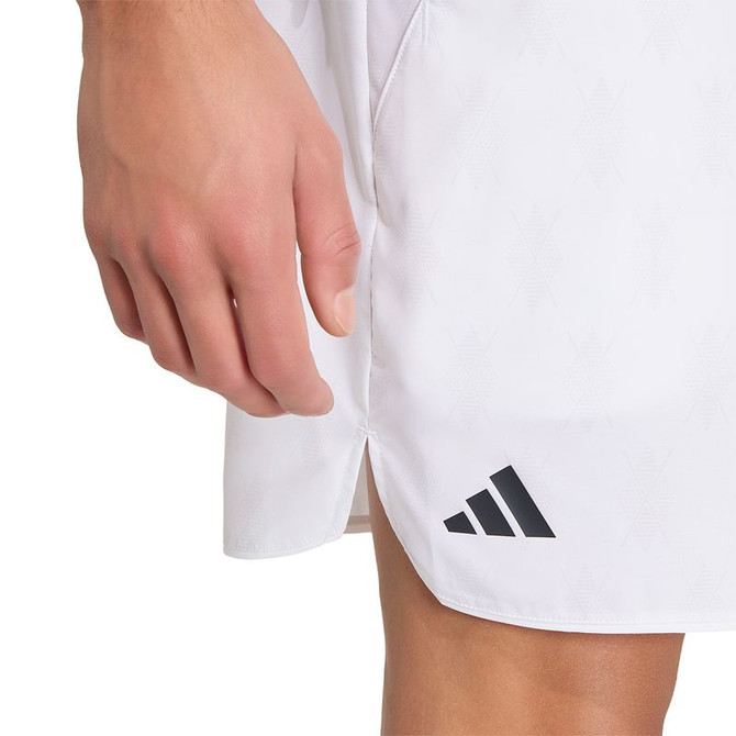 adidas Club Graphic 7 inch Short - White/Dash Grey