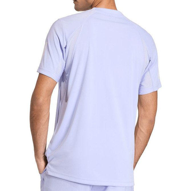 adidas Club 3 Stripe Tee Shirt - Violet Tone