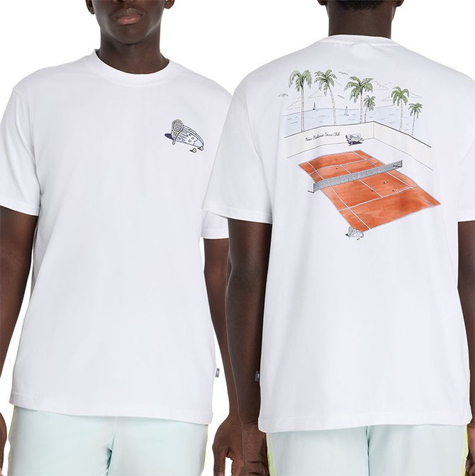 New Balance Tennis Graphic Tee - White