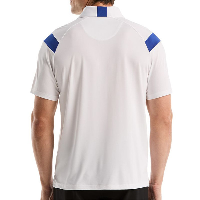 Penguin Raglan Stripe Polo - Bright White