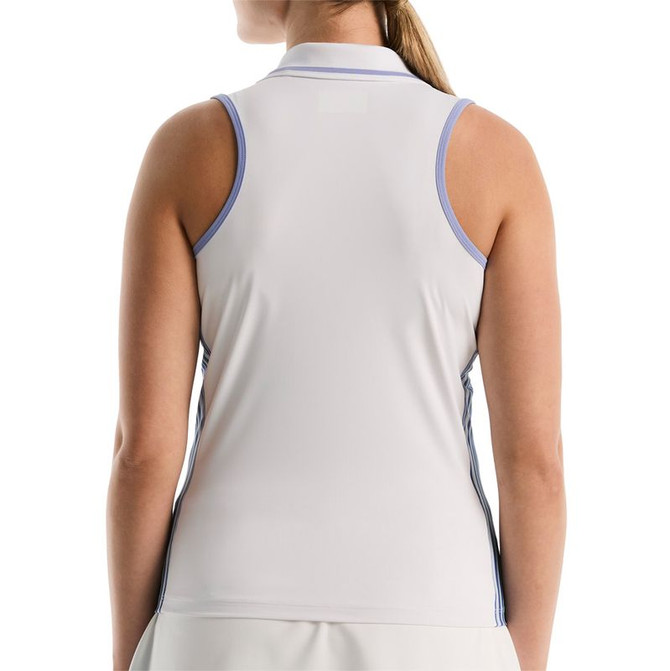 Penguin Racer Polo Tank Top - Bright White