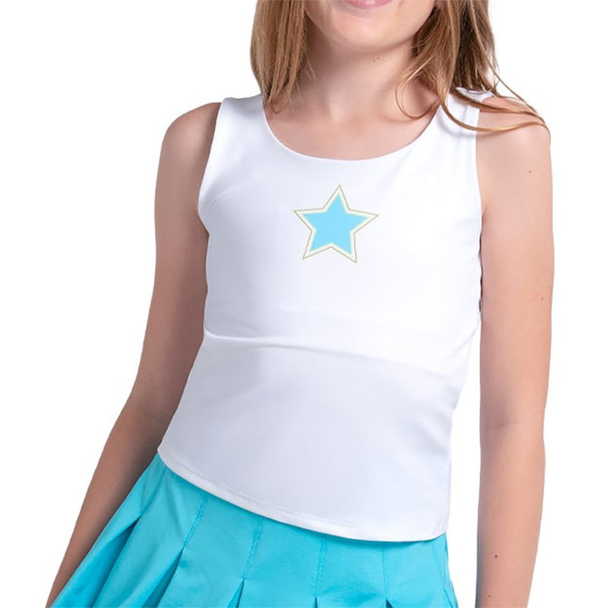 Lucky in Love Lavish Lane Girls Starlane Tank Top - White