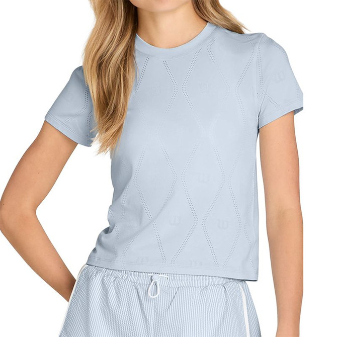 Wilson Seamless Short Sleeve Tee Shirt - Sky Blue