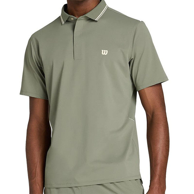 Wilson Challengers Technical Polo - Vetiver Gray