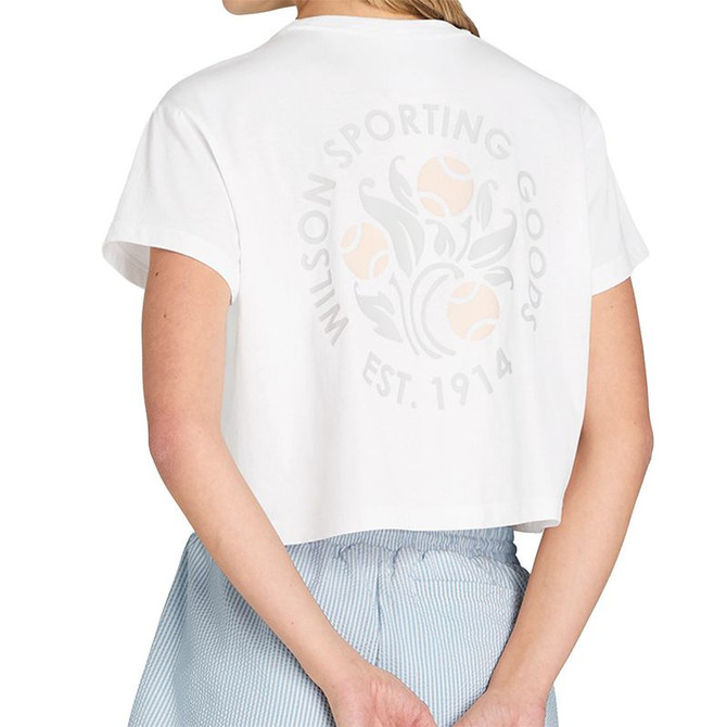 Wilson Harper Crop Tee Shirt - Bright White
