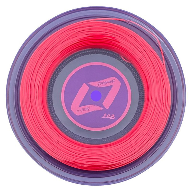 Toroline O-Toro 17 (1.23mm) Neon Pink Tennis String Mini Reel (330 ft.)
