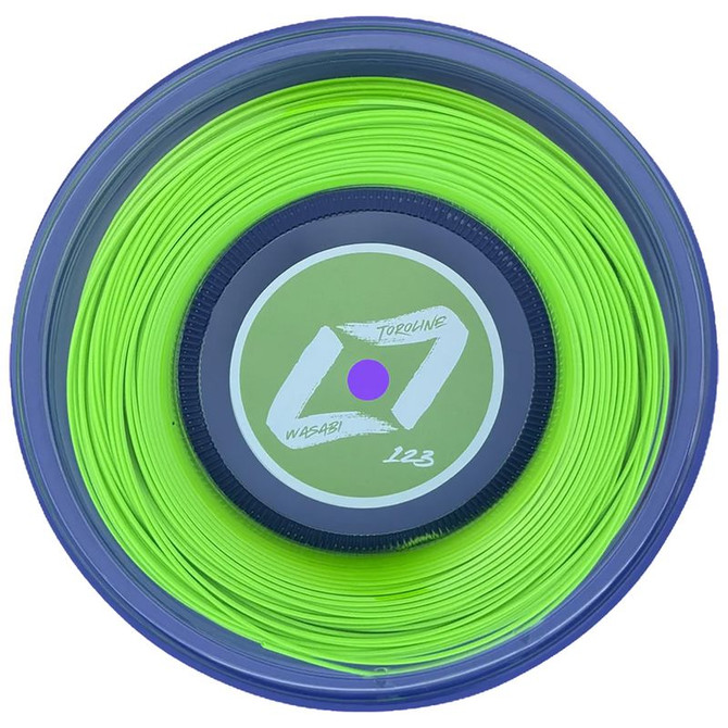 Toroline Wasabi 17 (1.23mm) Tennis String Neon Green Mini Reel (330 ft.)