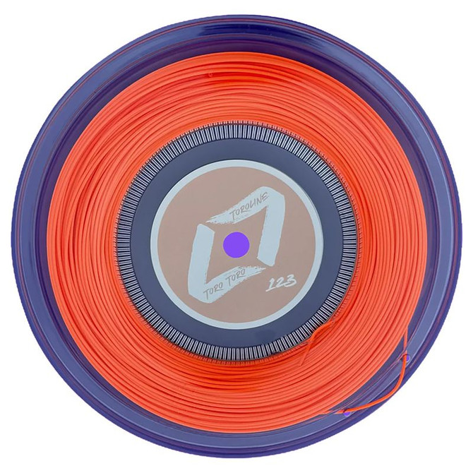 Toroline Toro Toro 17 (1.23mm) Neon Orange Tennis String Mini Reel (330 ft.)
