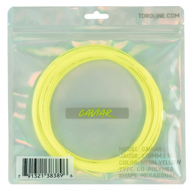 Toroline Caviar 18 (1.16mm) Neon Yellow Tennis String