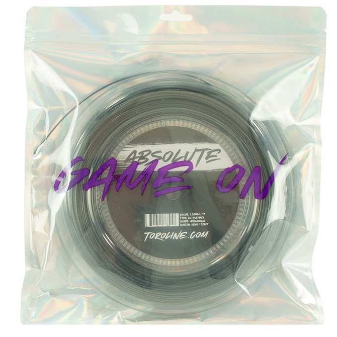 Toroline Absolute 17 (1.20mm) Tennis String Black Mini Reel (330 ft.)