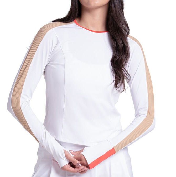 Lucky in Love At The Clubhouse Double Play Long Sleeve - White