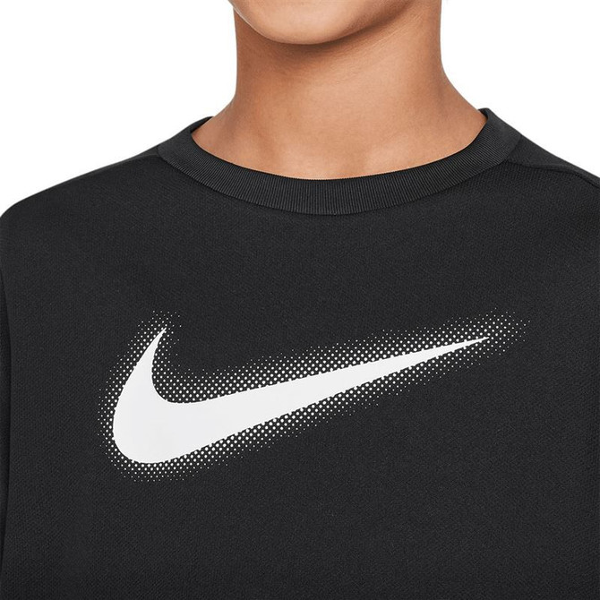 Nike Boys Dri Fit Short Sleeve Shirt - Black/White - FINAL SALE