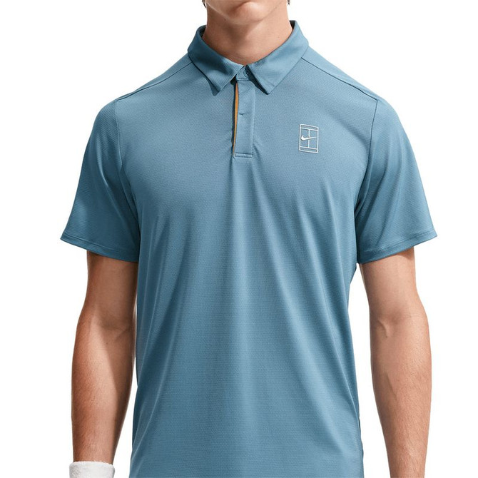Nike Court Advantage Polo - Smokey Blue/White
