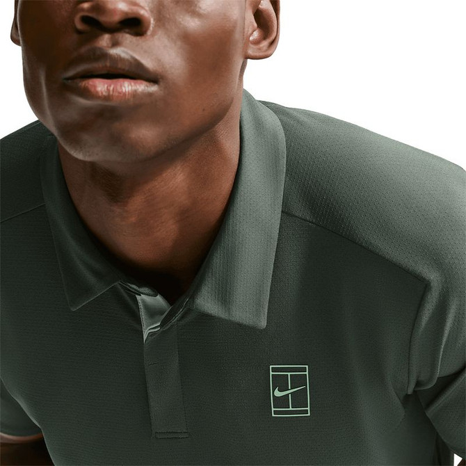 Nike Court Advantage Polo - Camo Green/Cucumber Calm