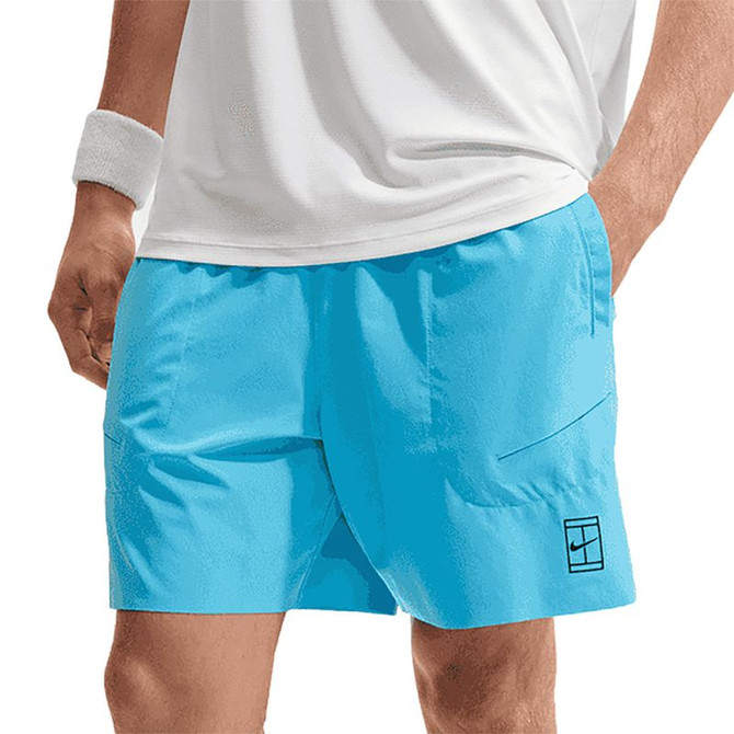 Nike Court 6 inch Advantage Short - Baltic Blue/Black