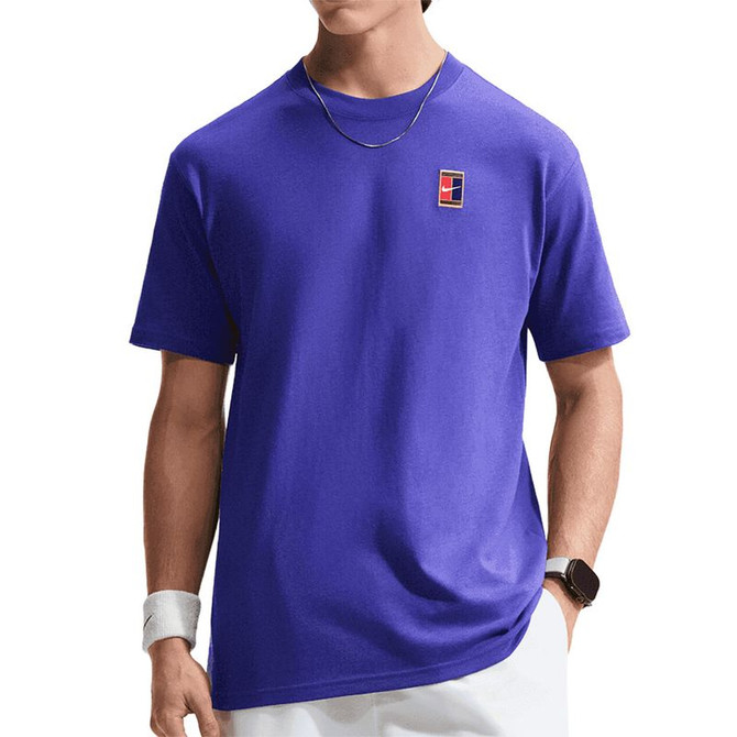 Nike Court Heritage Tee Shirt - Dark Concord