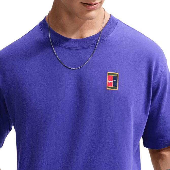 Nike Court Heritage Tee Shirt - Dark Concord